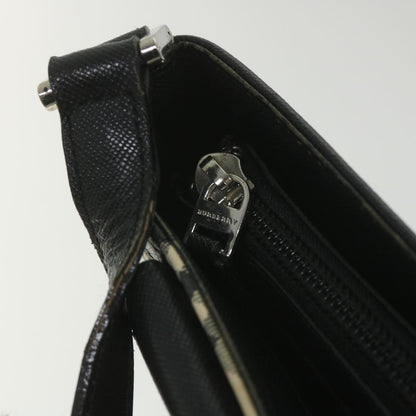 Burberry Nova Check Shoulder Bag Nylon Canvas Beige Auth yk9422