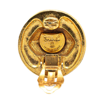 Chanel Gold Plated Vintage Earrings