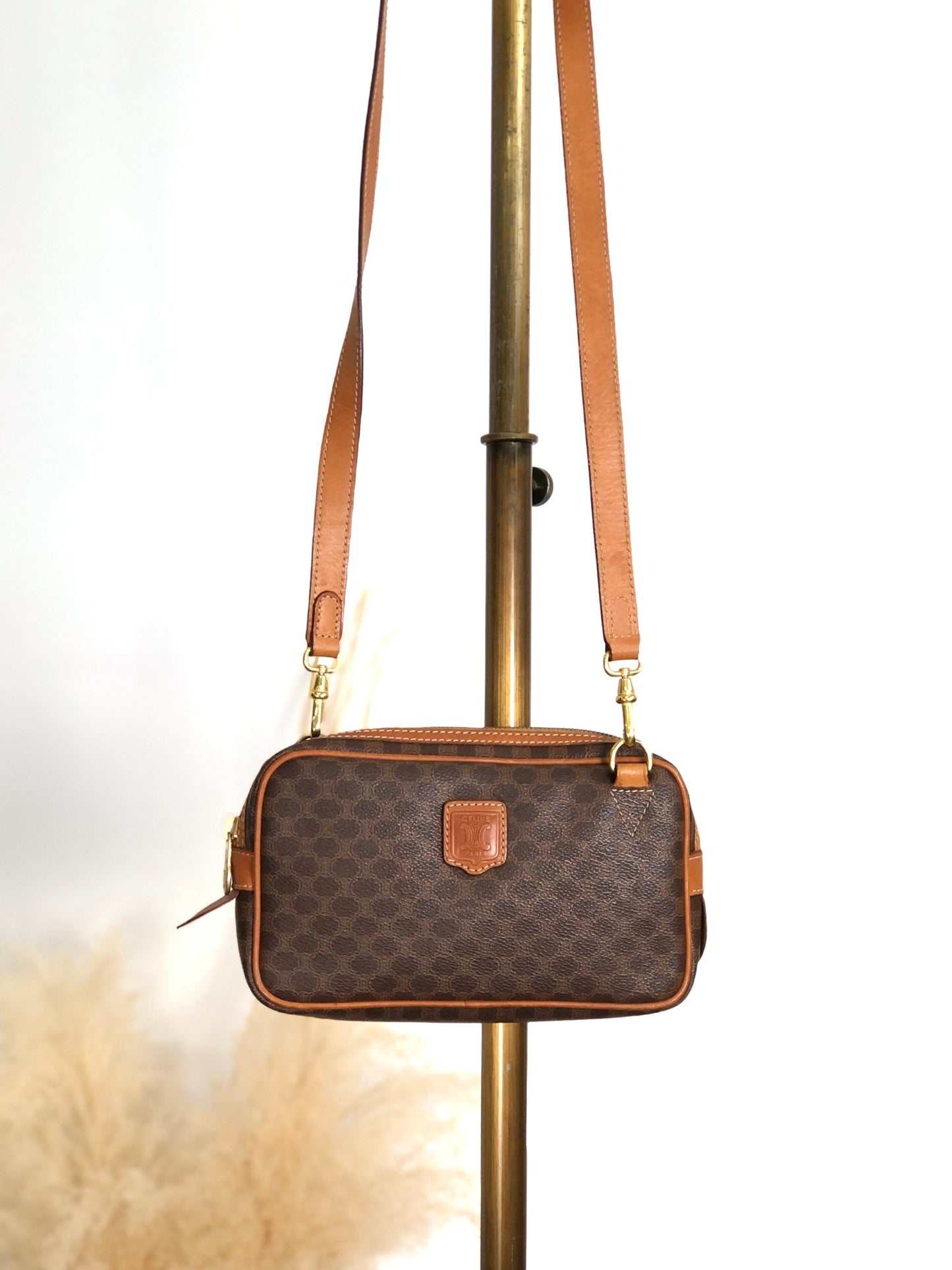 CELINE  Shoulder bag Brown Vintage f2gsiu