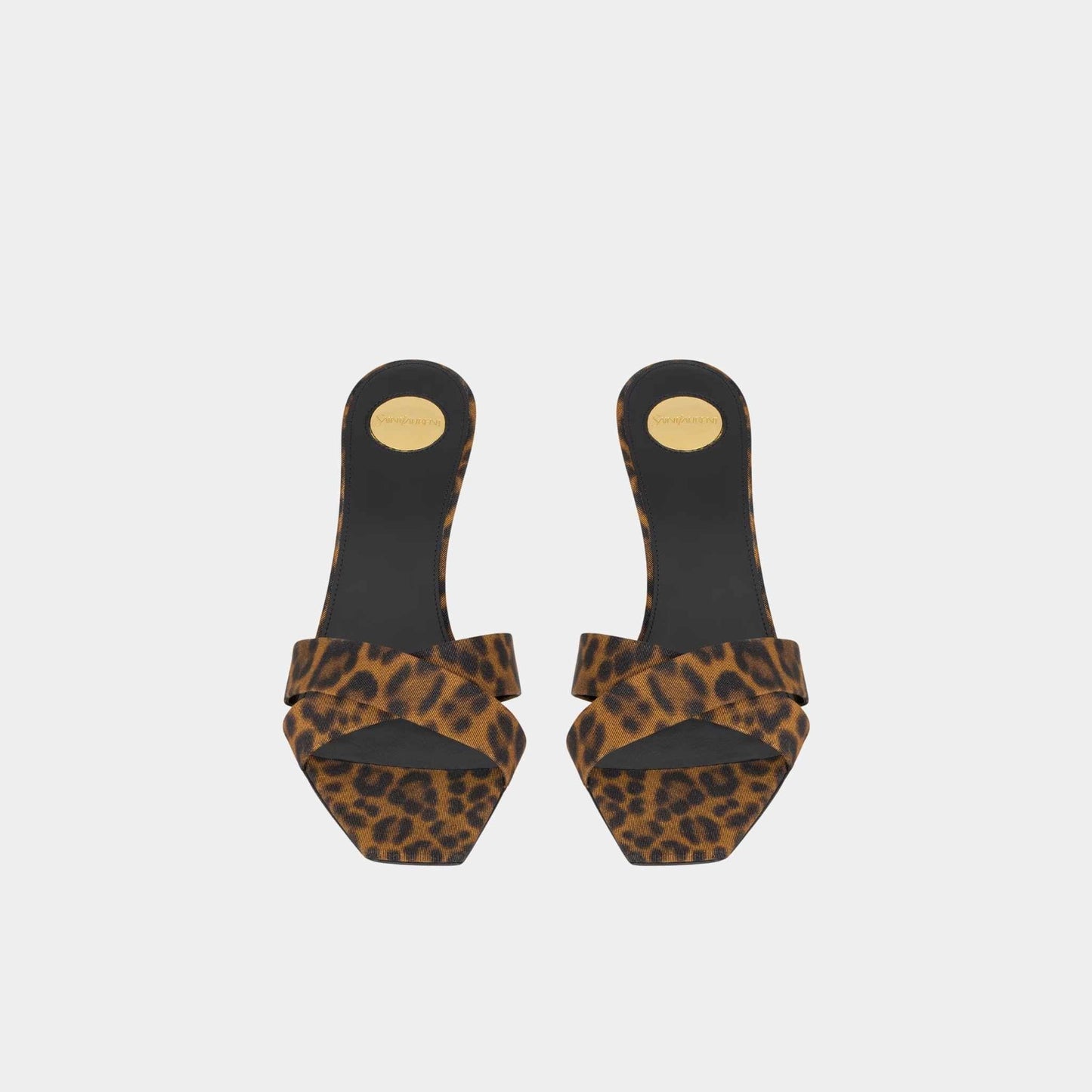 Jill Mules In Leopard Grosgrain