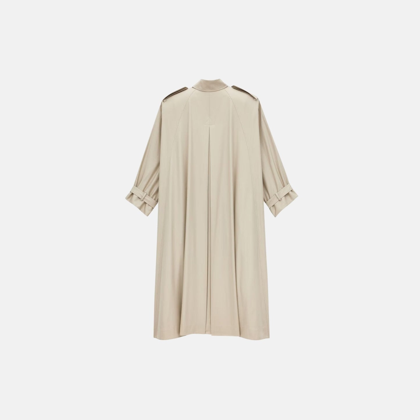 Cape Trench Coat In Cotton Twill