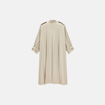 Cape Trench Coat In Cotton Twill