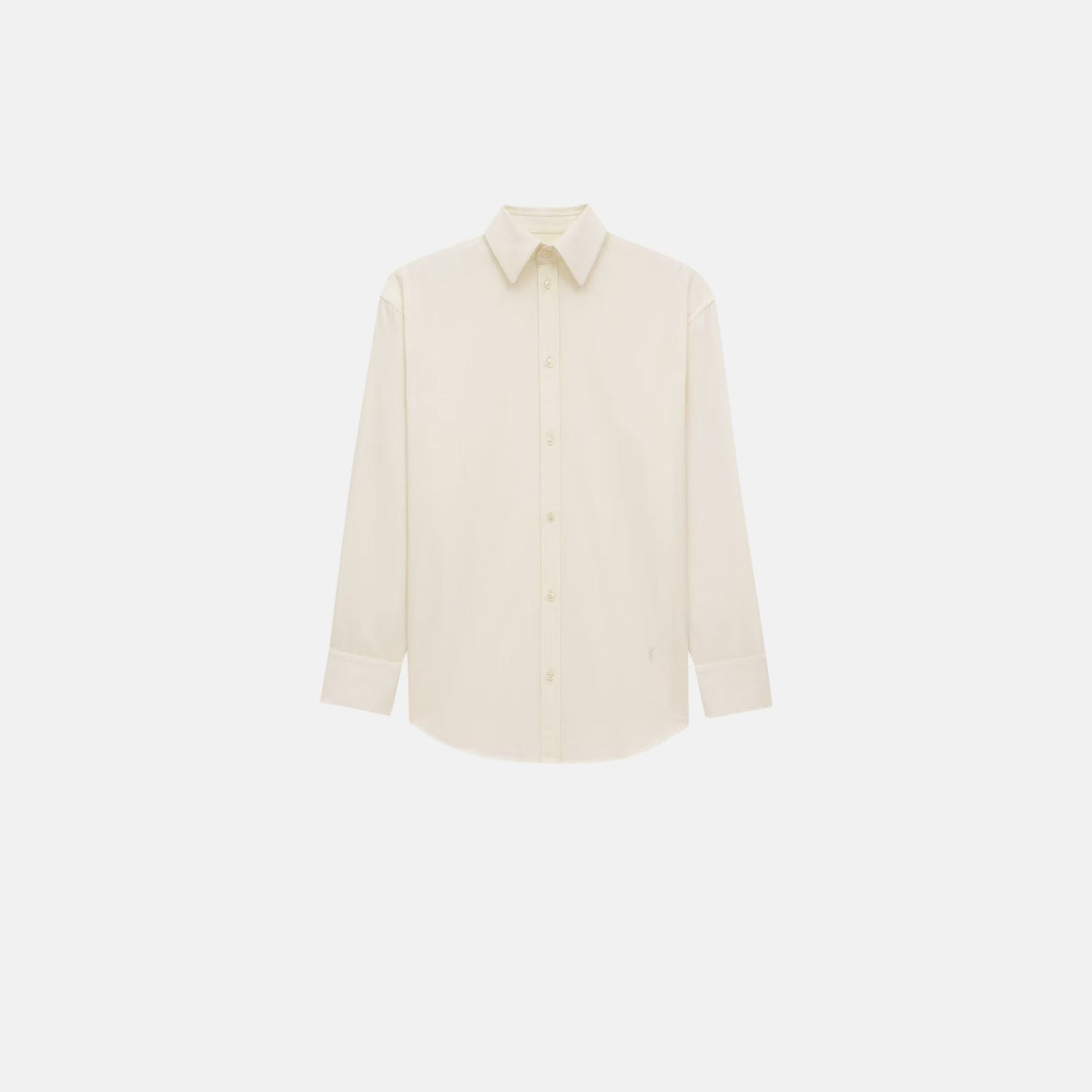 Yves Saint Laurent Cassandre Shirt In Cotton Poplin, Front