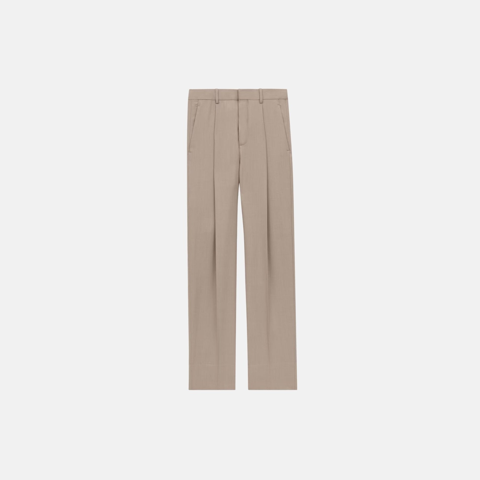 Yves Saint Laurent High Waisted Pants In Cashmere, Front