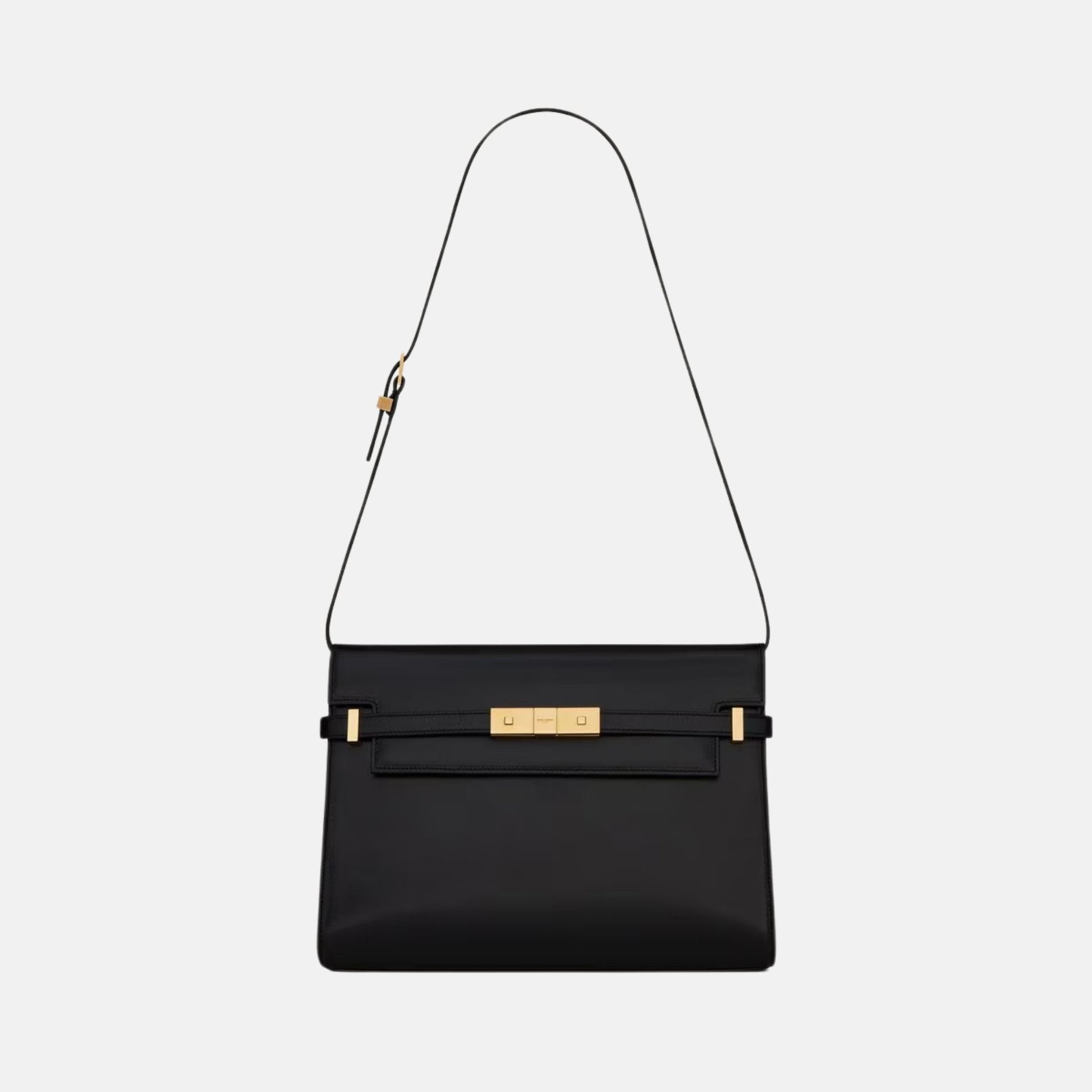 Yves Saint Laurent Manhattan In Box Saint Laurent, Black, Front
