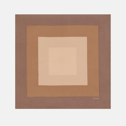 Yves Saint Laurent Square Scarf In Silk Twill
