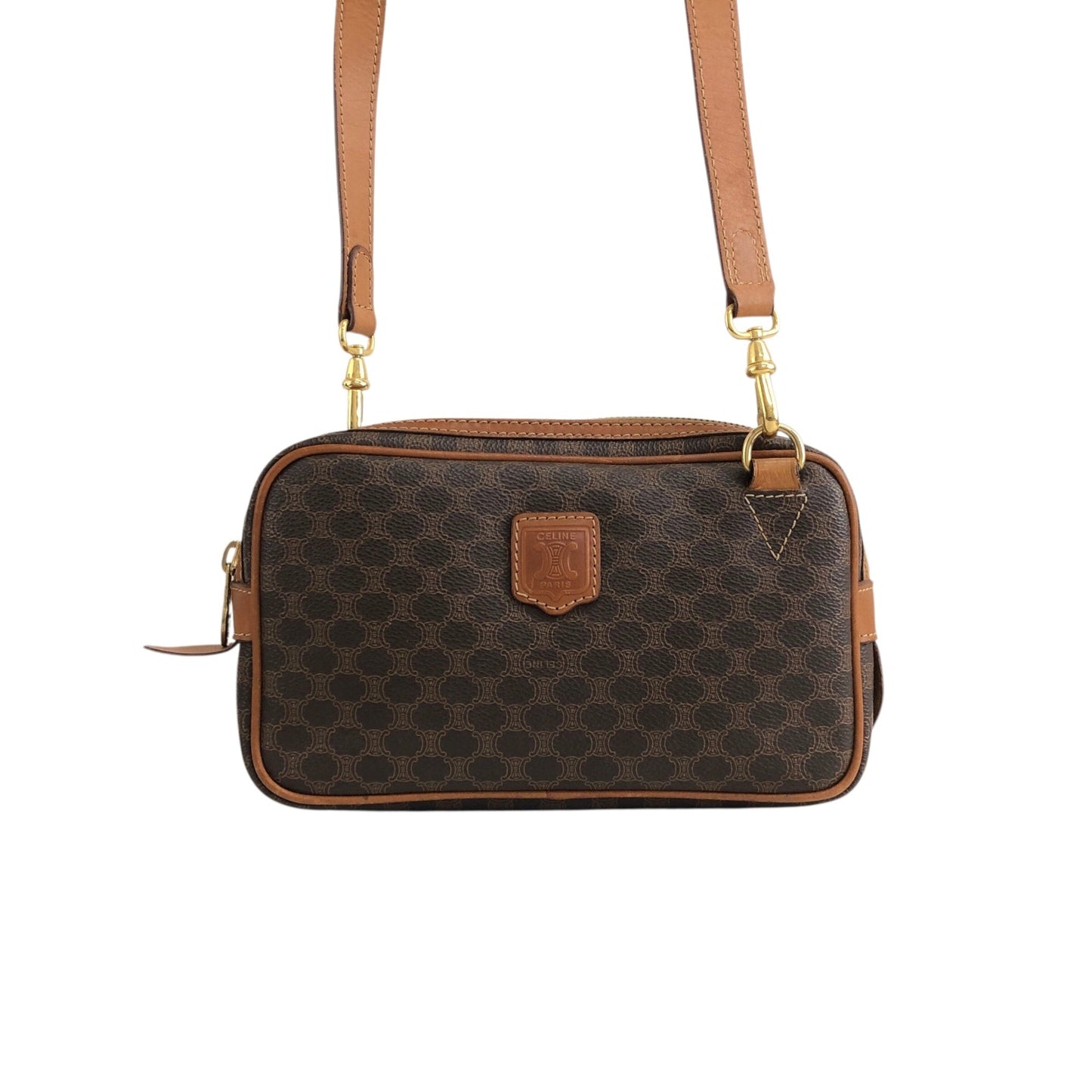 CELINE  Shoulder bag Brown Vintage f2gsiu