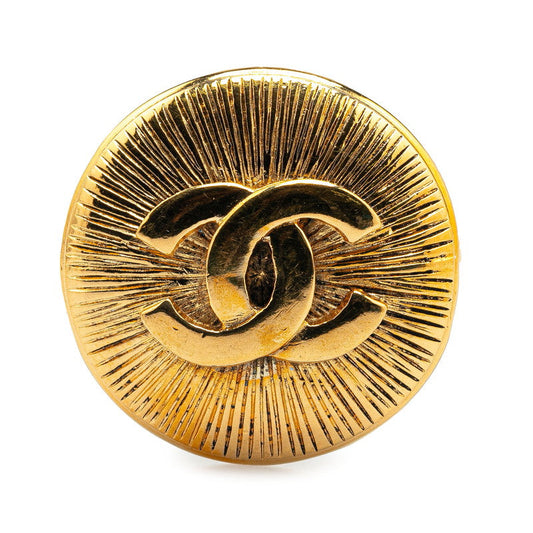 Chanel Gold Plated Coco Mark Brooch