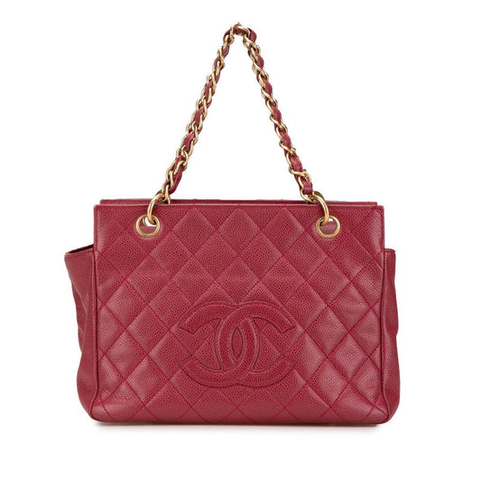 Chanel Coco Mark Matelasse Caviar Skin Shoulder Bag