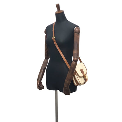 CELINE  Front Buckle Shoulder bag White Vintage s4pk6f