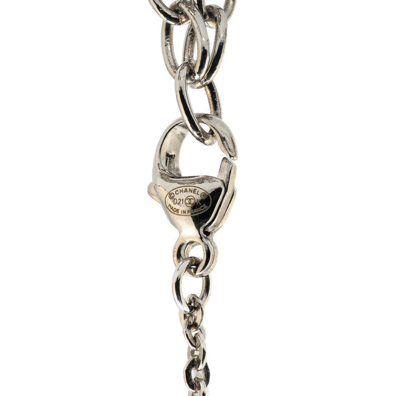 Chanel Metal Coco Mark Mirror Ball Necklace D21K